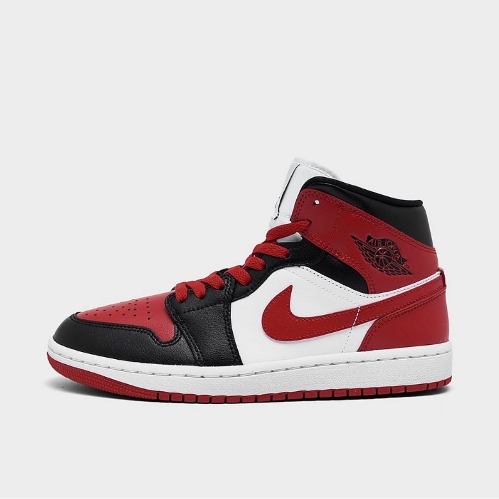 Women’s Air Jordan 1 Mid Black and Red